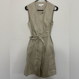 Derek Lam Khaki Sleeveless Dress